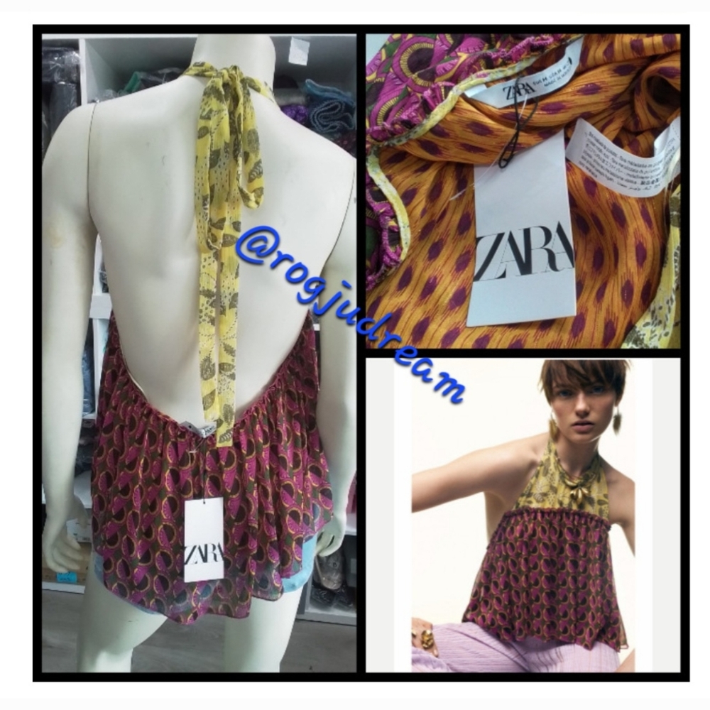 SALE ‼️ Zara Bohemian Floral silk polyester NWT